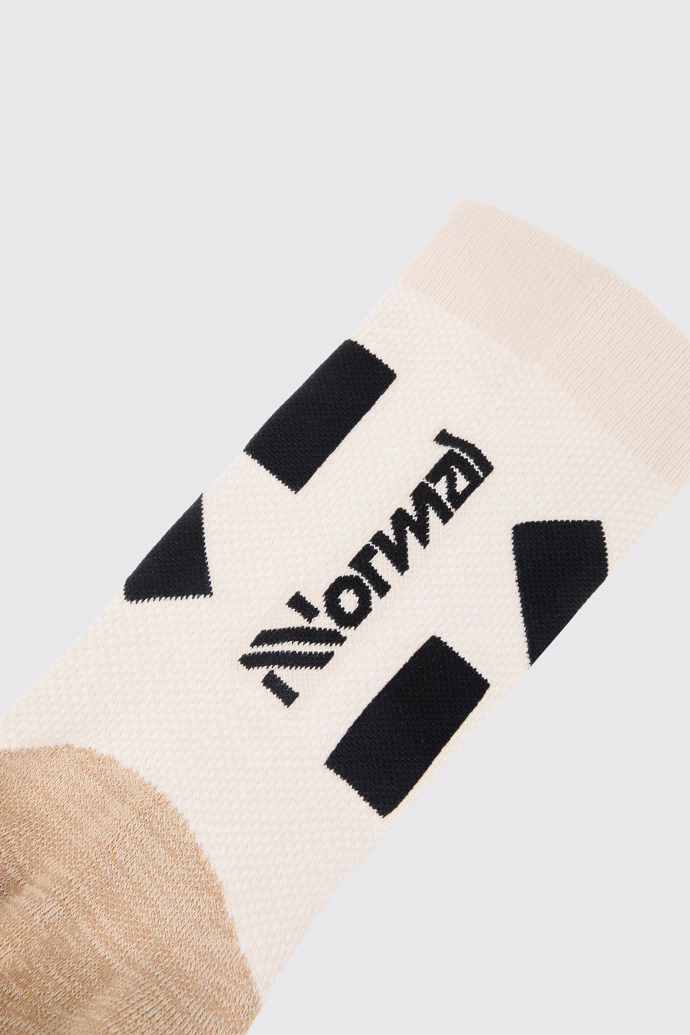 Race Sock Beige Beige compressive running socks for men