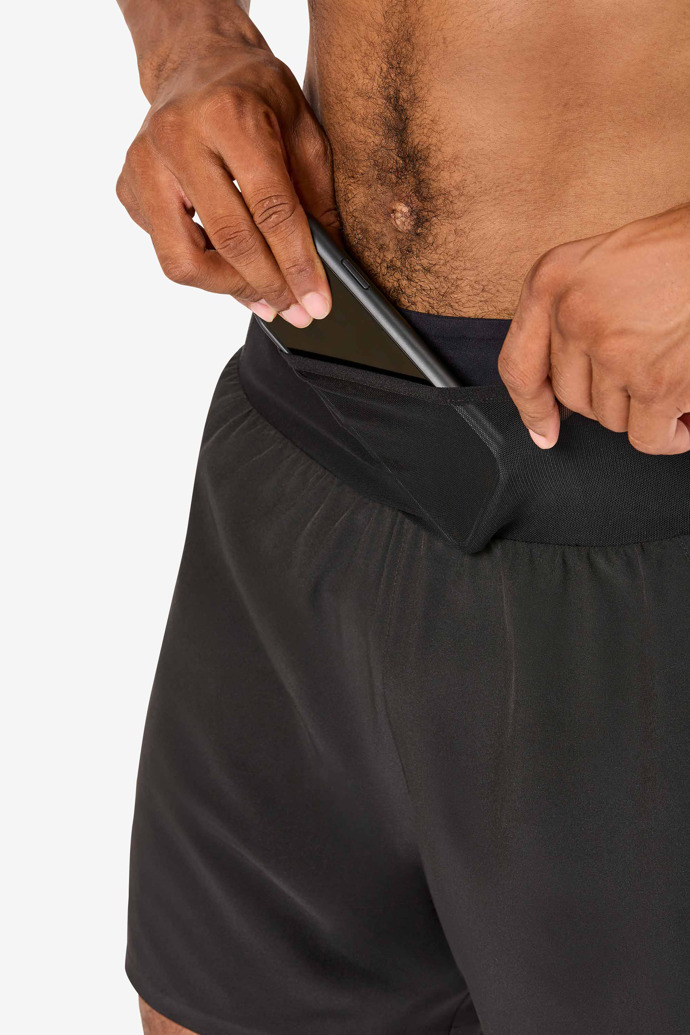 Men’s Race Shorts Black running shorts for men