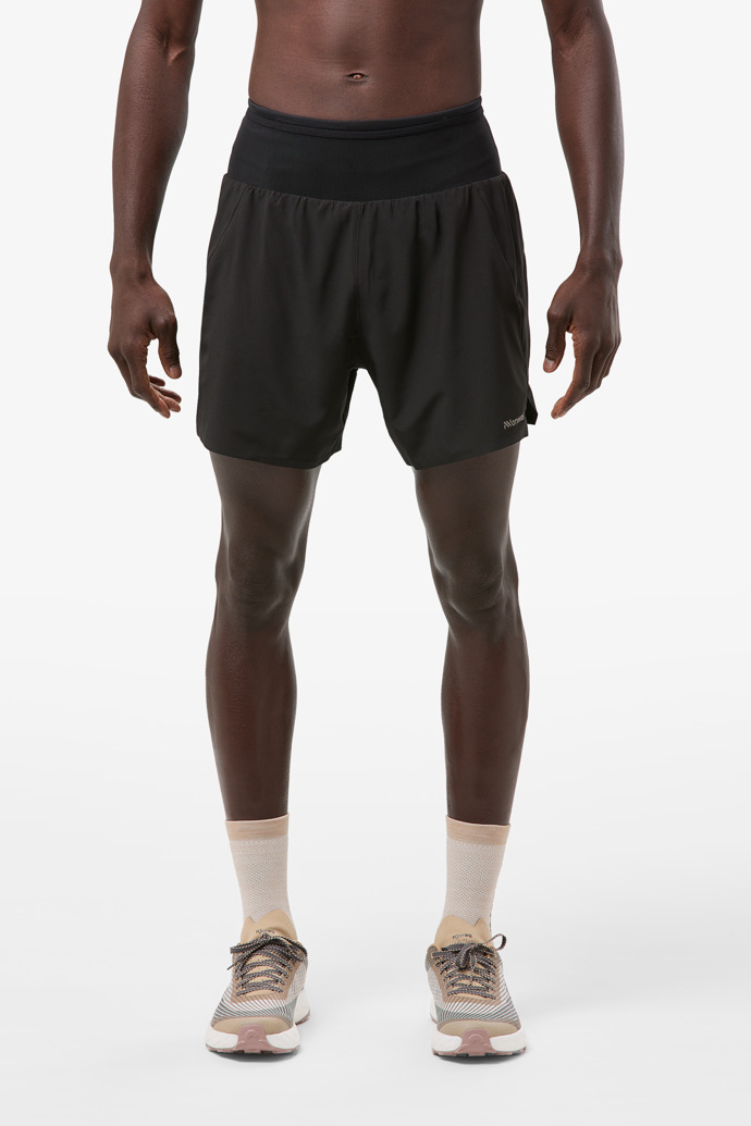 Race Shorts Black Black race shorts for men