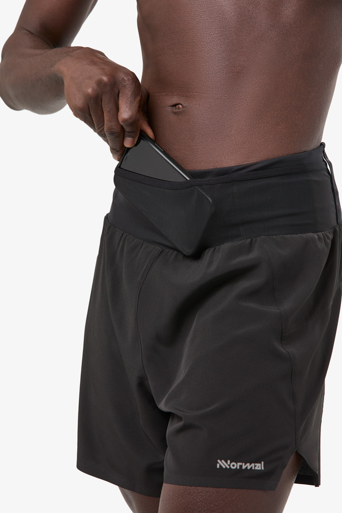 Race Shorts Black Black race shorts for men