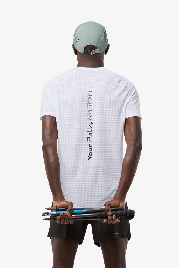 Race T-Shirt White Men's white running t-shirt