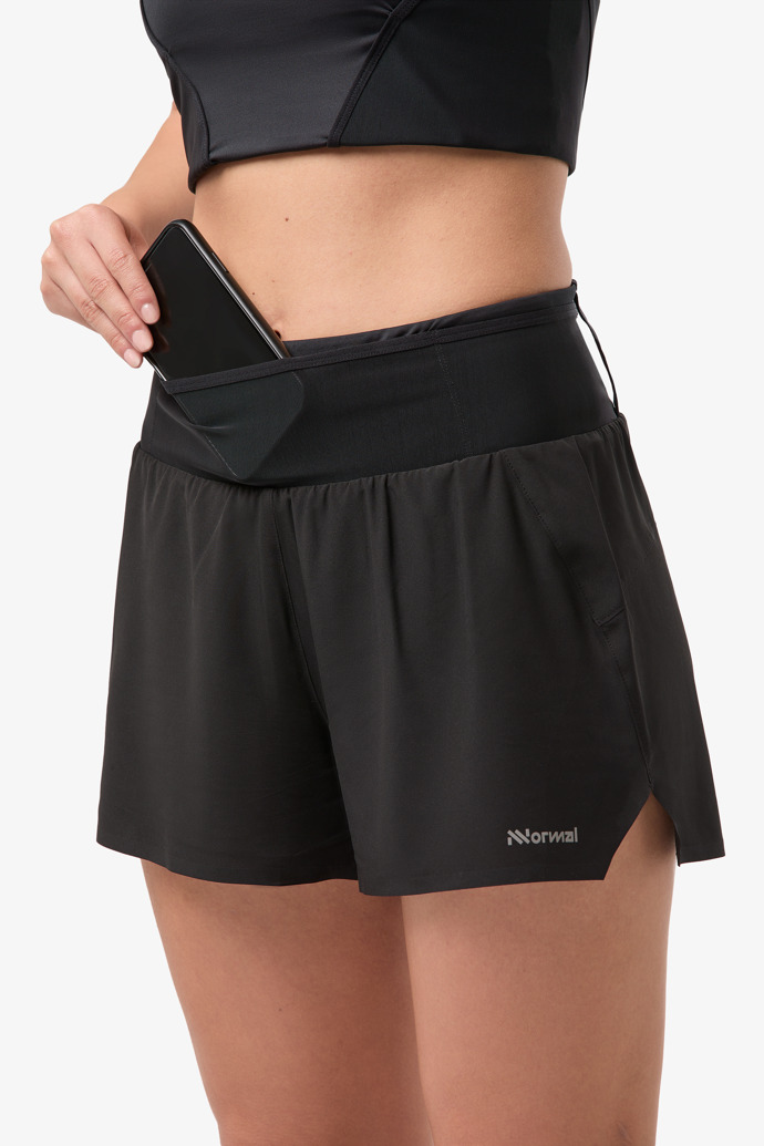 Race Shorts W Black Black race shorts for women