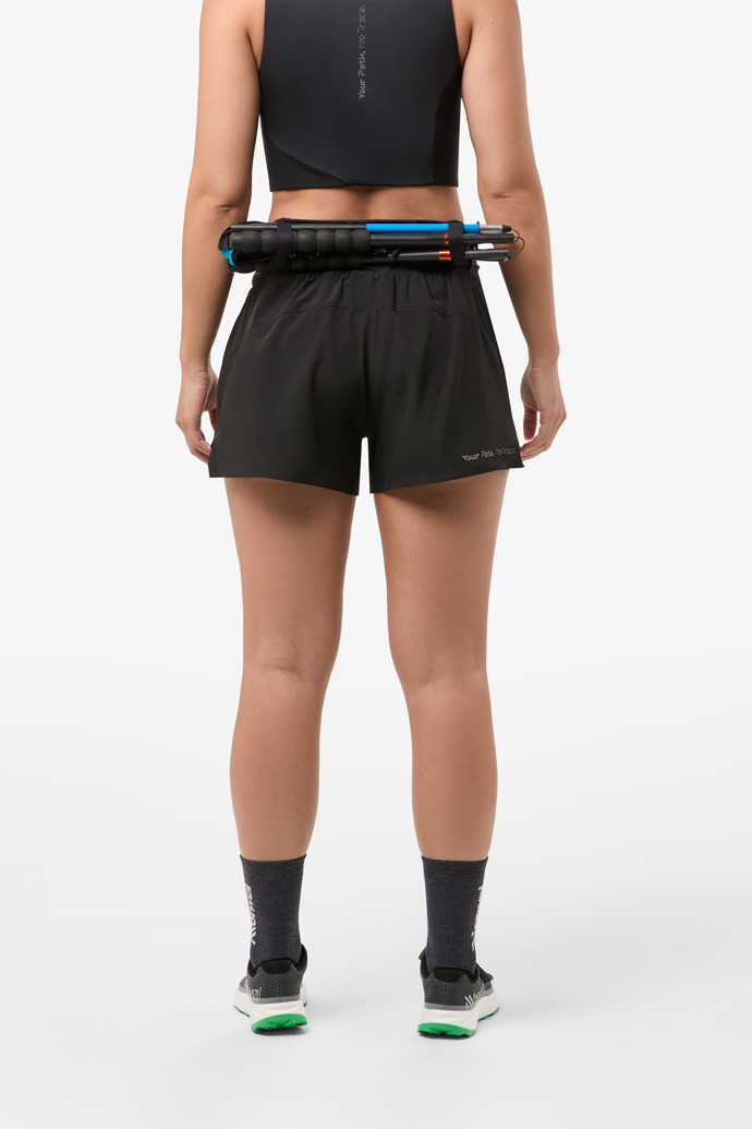 Race Shorts W Black Black race shorts for women