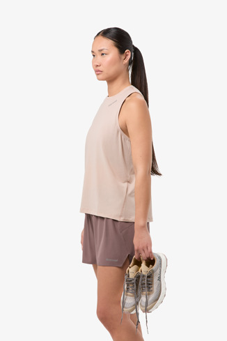 Race Tank W Dusty Pink