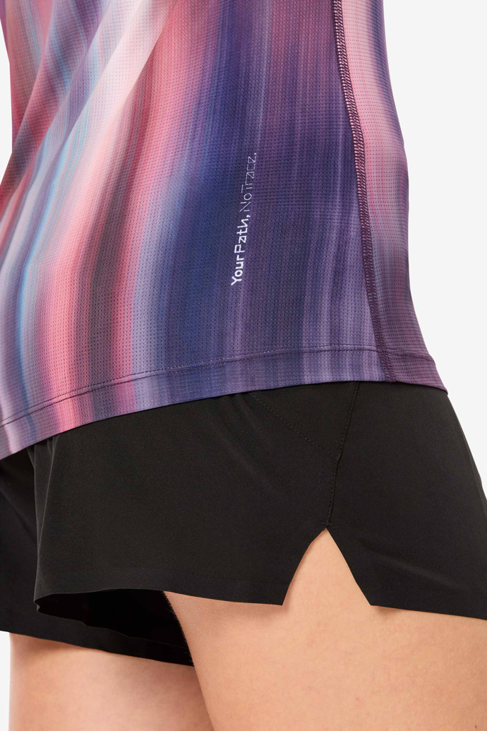 Race T-shirt W Print Women's multicolored race t-shirt