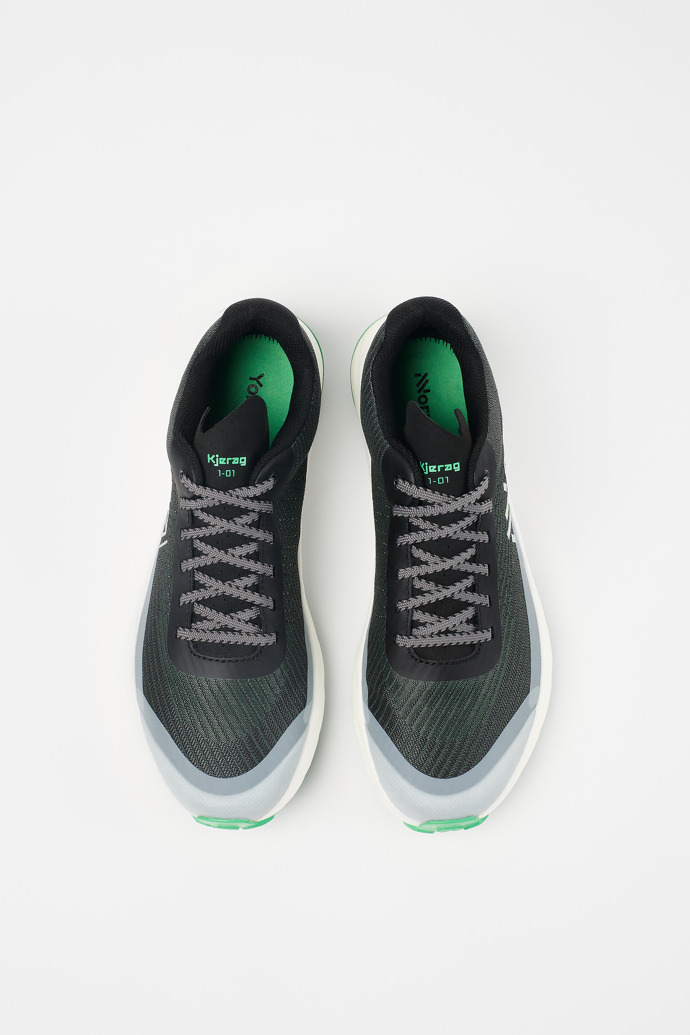 Kjerag 01 Shoe Green Women's grey and green max performance trail running shoes