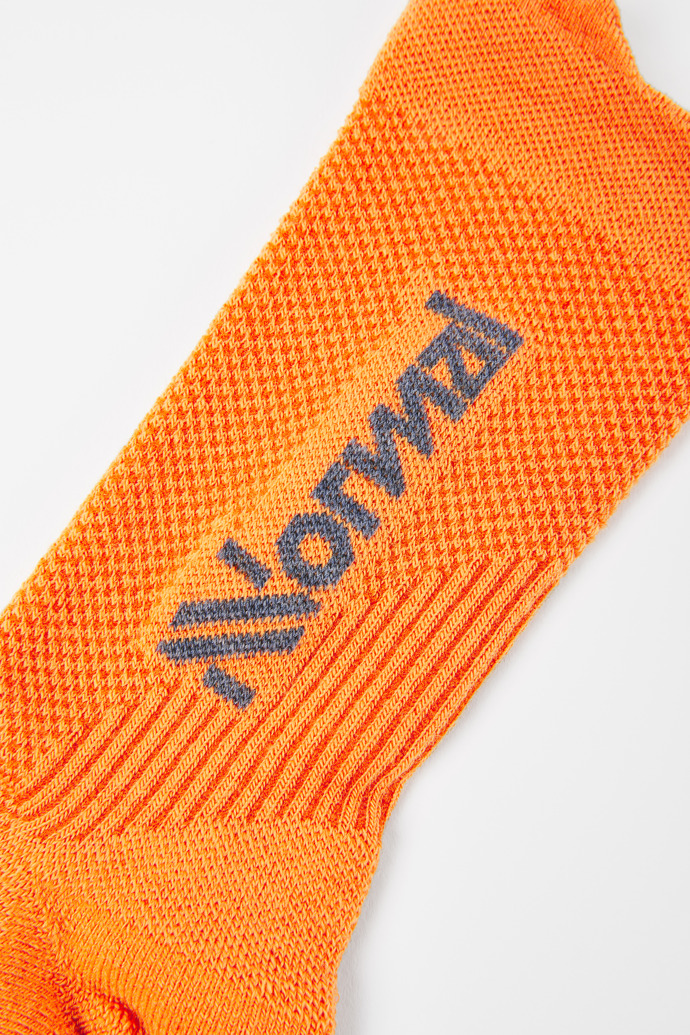 Merino Socks Orange Temperature regulating orange merino socks for men