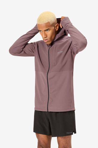 Men's Active Jacket Warm Alberg-Purple