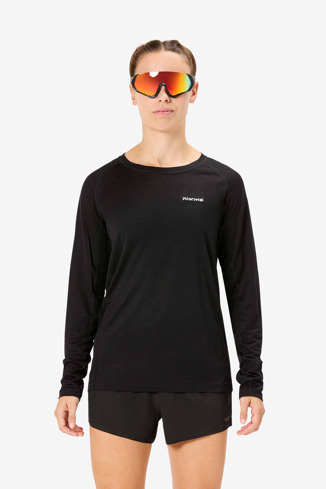 Women's Merino Long Sleeve T-shirt Black