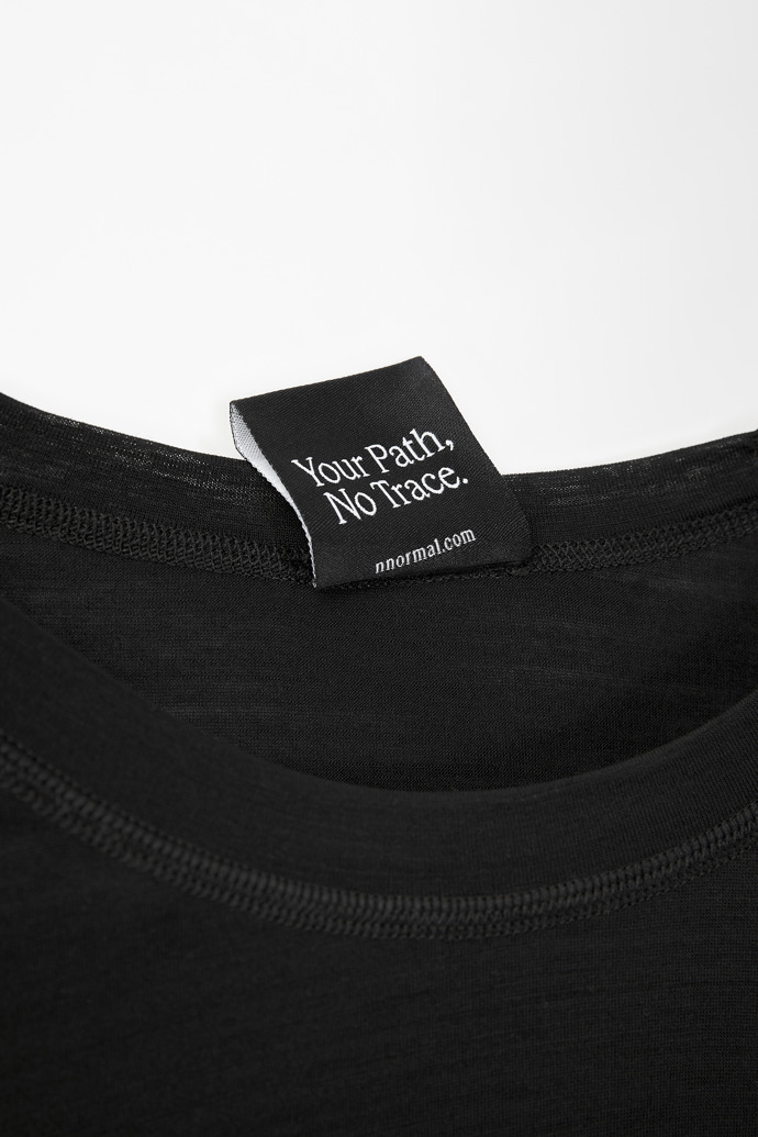 Women's Merino Long Sleeve T-shirt Black Women's black merino long-sleeved t-shirt