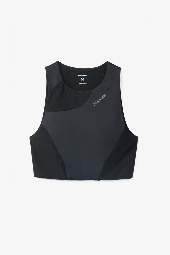 Trail Cropped Top W Black Black running Cropped Top for women