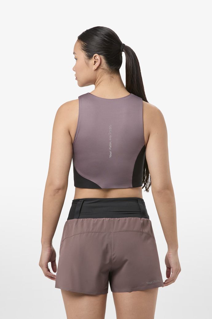 Trail Cropped Top W Albergini Purple running Cropped Top for women