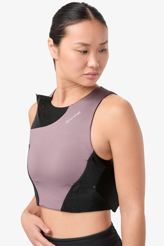 Trail Cropped Top W Albergini Purple running Cropped Top for women